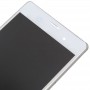 LCD-skärm + pekskärm med ram för Sony Xperia Z3 (Dual SIM-version) / D6633 / L55U (vit)