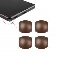 4 PCS лицьовій панелі Прикордонні для Sony Xperia Z3 (кава)