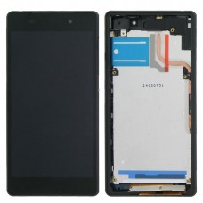 LCD Display + Touch Panel con marco para Sony Xperia Z2 / D6502 / D6503 / D6543 (3G Versioin) (Negro) 