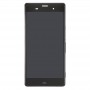 Wyświetlacz LCD + panel dotykowy z ramką do Sony Xperia Z3 / D6603 / D6643 / D6653 (Single Version SIM) (Czarny)