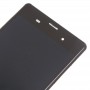 Display LCD + Touch Panel con telaio per il Sony Xperia Z3 / D6603 / D6643 / D6653 (Single Version SIM) (Nero)