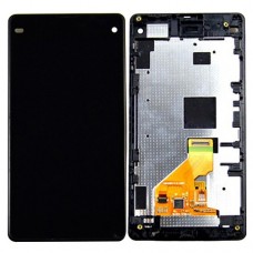 LCD-näyttö + Kosketusnäyttö Frame Sony Xperia Z1 Compact (musta)