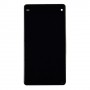 LCD-skärm + pekskärm med ram för Sony Xperia Z1 Compact (svart)