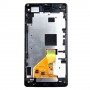 LCD kijelző + érintőpanel kerettel Sony Xperia Z1 kompakt (fekete)