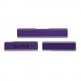 SIM ბარათის Cap + USB მონაცემთა დადანაშაულება პორტი Cover + Micro SD Card Cap მტვერგაუმტარი Block Set for Sony Xperia Z1 / L39h / C6903 (Purple)