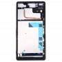 Front Housing LCD Frame Bezel Plate  for Sony Xperia Z3 / L55w / D6603(Black)