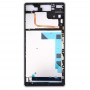 LCD marco frontal de la carcasa del bisel de la placa para Sony Xperia Z3 / L55W / D6603 (blanco)