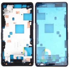 LCD marco frontal de la carcasa del bisel de la placa para Sony Xperia Z3 compacto / D5803 / D5833 (Negro)