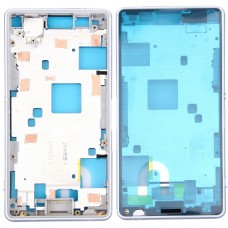 Преден Housing LCD Frame Bezel Plate за Sony Xperia Z3 Compact / D5803 / D5833 (Бяла)