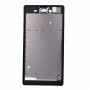 Front Housing  with Adhesive Sticker for Sony Xperia T3(Black)