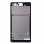 Vivienda frontal con adhesivo pegatina para Sony Xperia T3 (Negro)