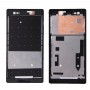 Front Housing  with Adhesive Sticker for Sony Xperia T2 Ultra(Black)
