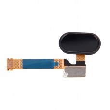 Bouton Accueil Flex Câble avec identification d'empreintes digitales pour Meizu MX5 (Noir)