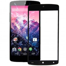 Obiettivo anteriore dello schermo di alta qualità vetro esterno per LG Nexus 5 / D820 / D821 (nero)