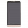 LCD Screen and Digitizer Full Assembly with Frame for LG G3 Stylus / D690(Gold)