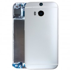 Back Housing Cover for HTC One M8(Silver) 