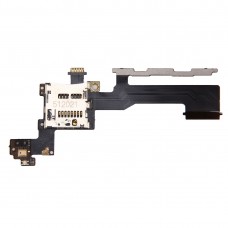 Power + მოცულობა + SD ბარათის მფლობელი Flex Cable for HTC One M9