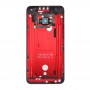 Full Housing Cover (Front Housing LCD-ram Bezel Plate + Back Cover) för HTC One M7 / 801e (röd)