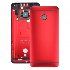 Back Housing Cover for HTC One M7 / 801e(Red) 