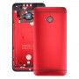 Tylna pokrywa obudowy dla HTC One M7 / 801e (czerwony)