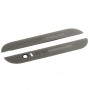 Front Upper Top + Lower Bottom Glass Lens Cover & Adhesive for HTC One M8(Grey)