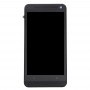 LCD-skärm + pekskärm med ram för HTC One M7 / 801e (svart)