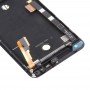 תצוגת LCD + לוח מגע עם מסגרת עבור HTC One M7 / 801e (שחורה)