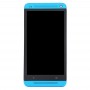 Wyświetlacz LCD + panel dotykowy z ramki do HTC One M7 / 801e (niebieski)
