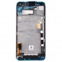 ЖК-дисплей + Сенсорная панель с рамкой для HTC One M7 / 801E (синий)