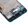 LCD-skärm + pekskärm med ram för HTC One M7 / 801e (blå)