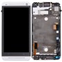 LCD Display + Touch Panel with Frame  for HTC One M7 / 801e(Silver)