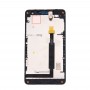 + Touch Display LCD פאנל עם מסגרת עבור נוקיה Lumia 625 (שחור)