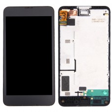 LCD Display + Touch Panel  with Frame for Nokia Lumia 630 / 635(Black)