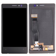 תצוגת LCD + לוח מגע עבור Nokia Lumia 925 (שחורה)