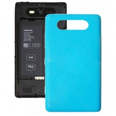 Pulsante Cover di copertura posteriore della batteria + laterale per Nokia Lumia 820 (blu)