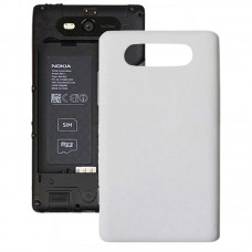 Original Housing Battery Back Cover + Side Button for Nokia Lumia 820(White)