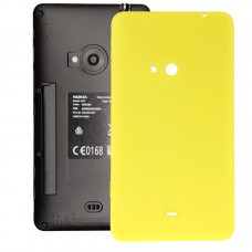 Copertura posteriore Cover di batteria con il tasto laterale per Nokia Lumia 625 (giallo) 