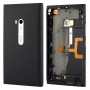 Gehäuse-Batterie-rückseitige Abdeckung mit seitlicher Knopf-Flexkabel für Nokia Lumia 900 (Schwarz)