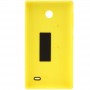 Original botón de plástico de la batería contraportada + lateral para Nokia X (Amarillo)