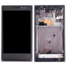 + Touch Display LCD פאנל עם מסגרת עבור נוקיה Lumia 925 (שחור)