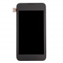 + Touch Display LCD פאנל עם מסגרת עבור נוקיה Lumia 530 (שחור)