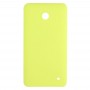 Аккумулятор Задняя крышка для Nokia Lumia 630 (желто-зеленый)