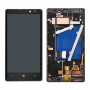 LCD obrazovka a digitizér Full Montáž s Rám pro Nokia Lumia 930 (Black)