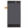 LCD Screen and Digitizer Full Assembly with Frame for Nokia Lumia 830(Black)