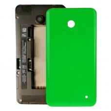 Botón de cubierta de batería contraportada + lateral para Nokia Lumia 635 (verde)