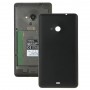 Яркие поверхности сплошной цвет Пластиковые батареи задняя крышка для Microsoft Lumia 535 (черный)