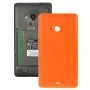 Fényes felület Solid Color Plastic Battery Back Cover Microsoft Lumia 535 (narancssárga)