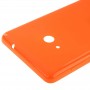 Solide Couleur Surface brillante en plastique Batterie couverture pour Microsoft Lumia 535 (Orange)