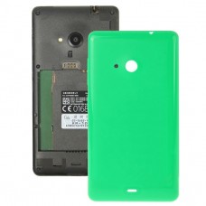 Яркие поверхности сплошной цвет Пластиковые батареи задняя крышка для Microsoft Lumia 535 (зеленый)