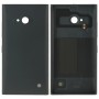Color sólido de plástico de la batería cubierta trasera para Nokia Lumia 730 (Negro)